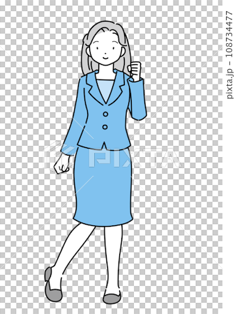 Cheerful young woman wearing a suit Cheerful young woman wearing a suit 108734477
