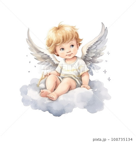 赤ちゃんの天使のイラスト素材 [108735134] - PIXTA 
