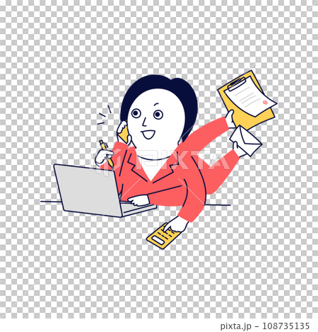 一個工作迅速、努力的職業婦女。 108735135