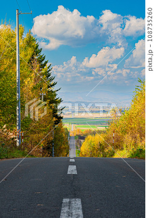 秋の美瑛の風景 108735260