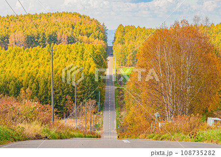 秋の美瑛の風景 108735282