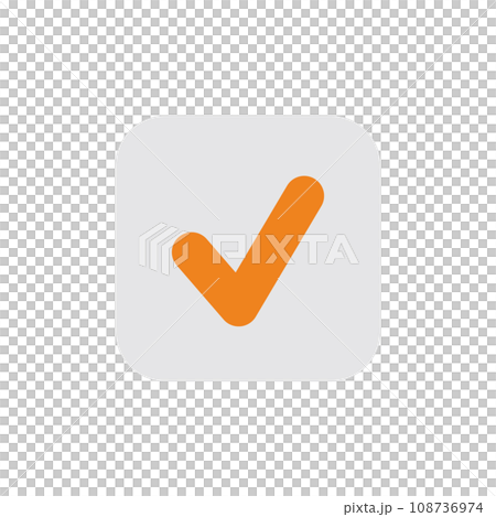 チェックボックスのアイコン　素材　イラスト 108736974