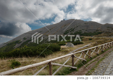 view of mountain Snezhka in Karkonosz. Karpacz, Poland 108739314