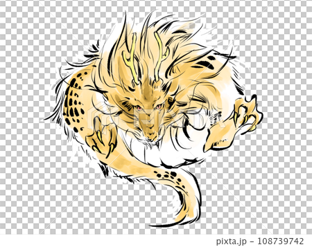 かっこいい龍のイラスト 108739742