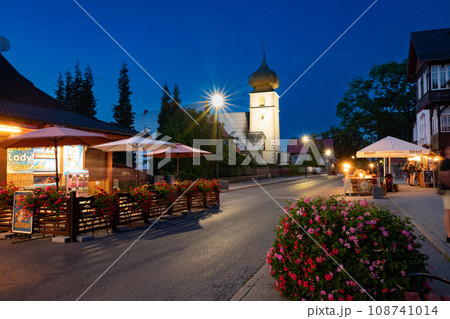 2022-07-28. View of the street and church of the Visitation of the Blessed Virgin Mary 2022-07-28. View of the street and church of the Visitation of the Blessed Virgin Mary 108741014