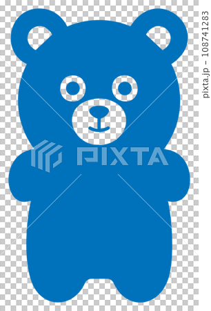熊圖示藍色 108741283