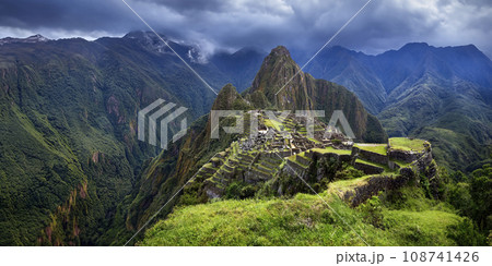 Inca city of Machu Picchu in Peru 108741426