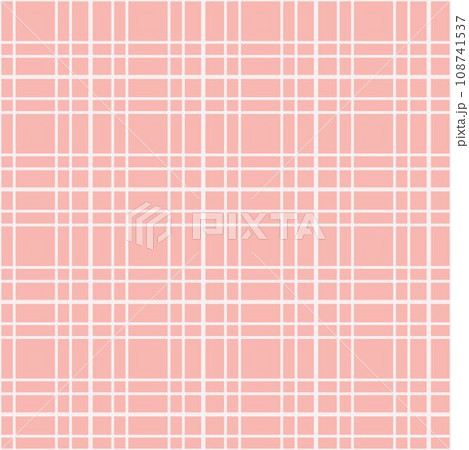 Pink checkered line vector pattern. Seamless...のイラスト素材 [108741537] - PIXTA