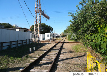 愛知県名古屋市_名鉄築港線ダイヤモンドクロッシング2_2023_10月 108741659