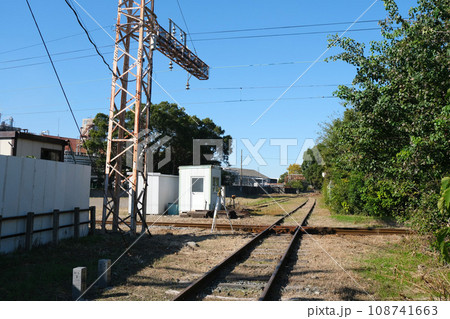 愛知県名古屋市_名鉄築港線ダイヤモンドクロッシング6_2023_10月 108741663