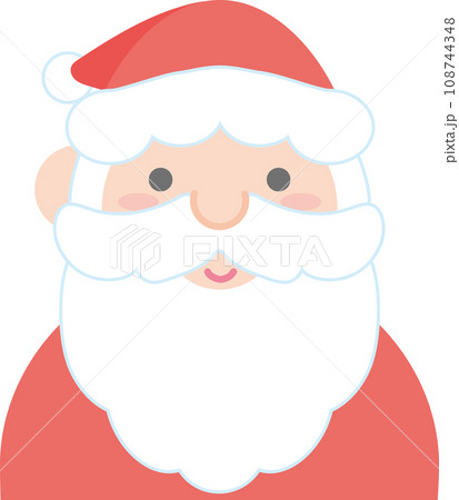 クリスマス模様アイコン_サンタクロース クリスマス模様アイコン_サンタクロース 108744348