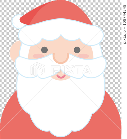 クリスマス模様アイコン_サンタクロース クリスマス模様アイコン_サンタクロース 108744348