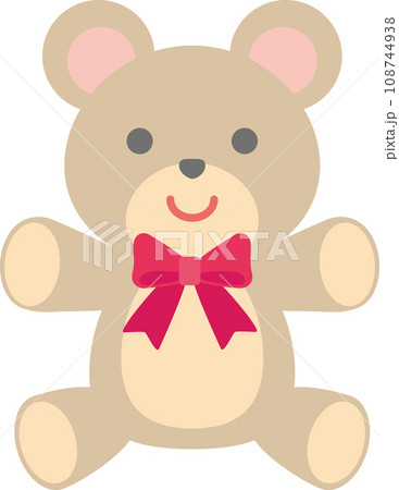 テディベアミュージアム　クマのイラスト付き赤いエプロン 先払いのみ）キャラクターグッズ 映画「ted2（テッド2）」 レッド