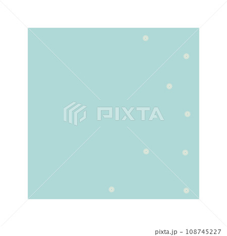 Abstract background in figure square winter theme. Small snowflakes on a light blue background.. Banner, poster design, for social networks. Vector flat illustration. 108745227