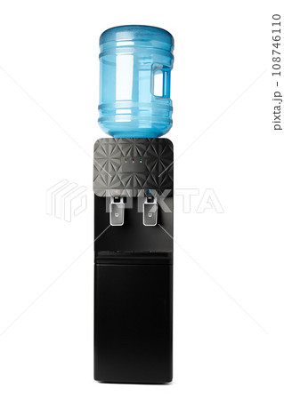 Black water cooler isolated on white background 108746110