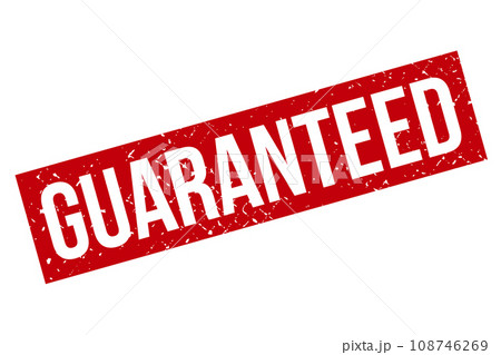 Red Grunge Guaranteed Rubber Stamp Isolated On White Background Red Grunge Guaranteed Rubber Stamp Isolated On White Background 108746269