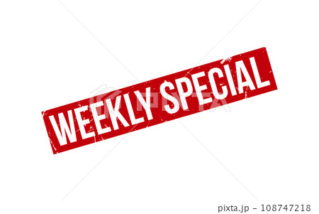 Weekly Special Rubber Stamp Seal Vector 108747218