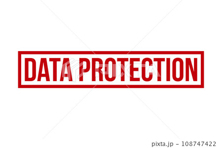 Data Protection Rubber Stamp Seal Vector 108747422