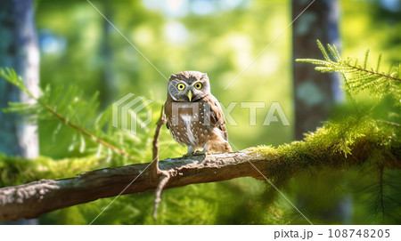 フクロウ 108748205