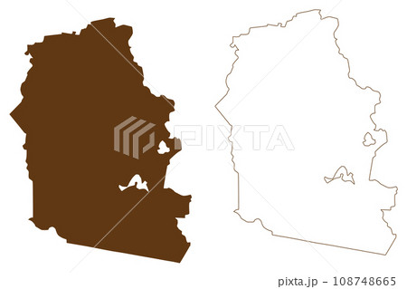 Alpine Shire (Commonwealth of Australia, Victoria state, Vic) map vector illustration, scribble sketch Alpine Shire Council map 108748665