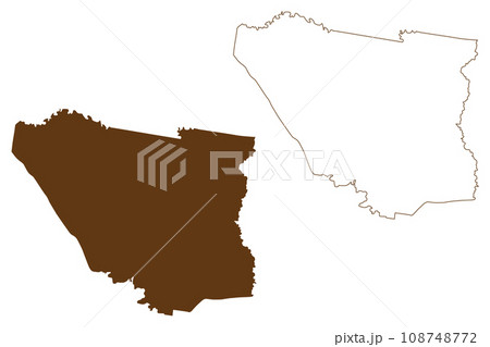City of Hume (Commonwealth of Australia, Victoria state, Vic) map vector illustration, scribble sketch Hume map 108748772