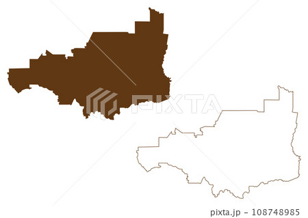 Shire of Strathbogie (Commonwealth of Australia, Victoria state, Vic) map vector illustration, scribble sketch Strathbogie Shire Council map 108748985
