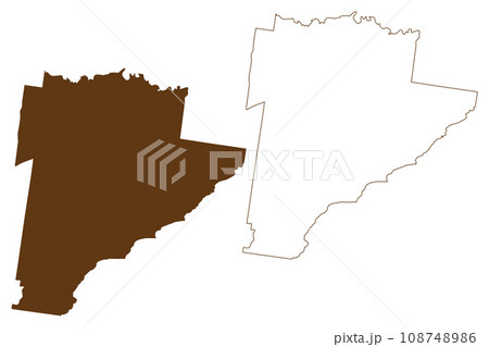 Surf Coast Shire (Commonwealth of Australia, Victoria state, Vic) map vector illustration, scribble sketch Surf Coast map 108748986