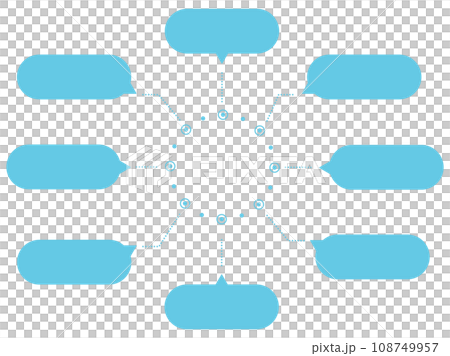 speech bubble text frame set 108749957