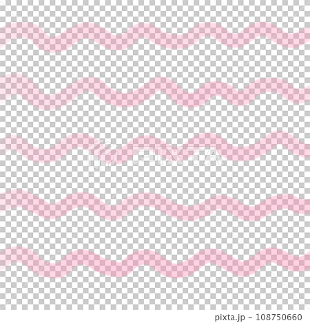 插畫素材：波浪邊框水彩背景（粉紅色） 108750660