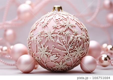 Christmas pink background 108751084