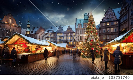 european christmas market 108751740