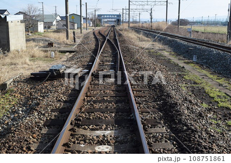 鉄道線路の分岐ポイント 108751861