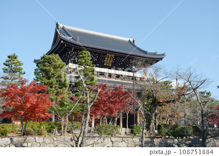 秋の金戒光明寺　山門　京都市左京区黒谷 108751884