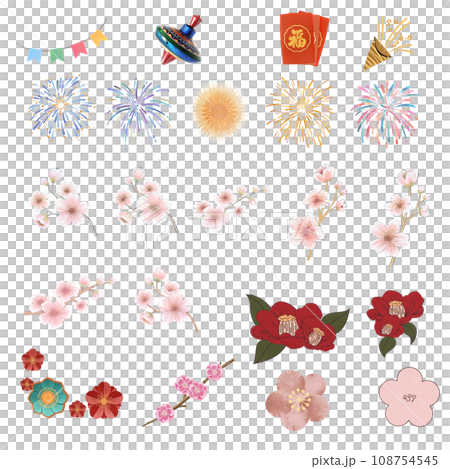 お正月コレクション[canva・AIイラスト] 108754545