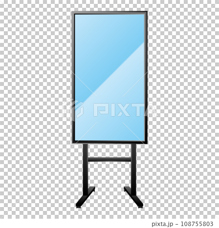 シンプルなイラスト_デジタルサイネージ,モニタ,大型モニタ,大型ディスプレイ,ディスプレイスタンド, シンプルなイラスト_デジタルサイネージ,モニタ,大型モニタ,大型ディスプレイ,ディスプレイスタンド, 108755803