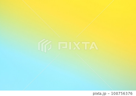 山吹色と青緑色が重なったグラデーション背景　 108756376