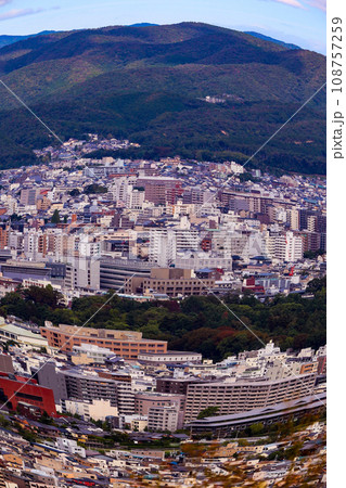 【魚眼 京都風景】東山山頂からの眺め 108757259