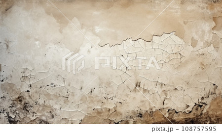 Old torn paper texture. Background concept. Generative AI 108757595
