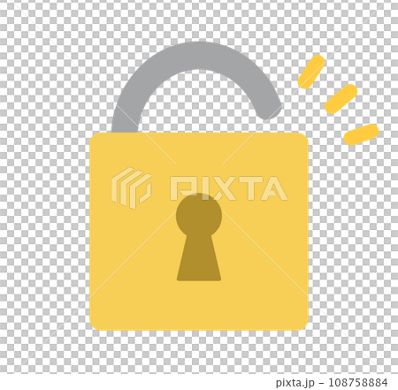 simple open padlock simple open padlock 108758884