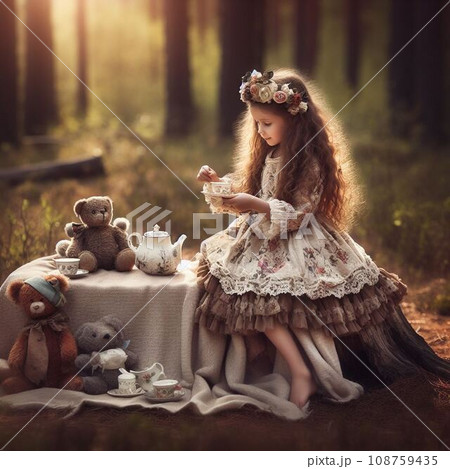 森のティーパーティー 108759435