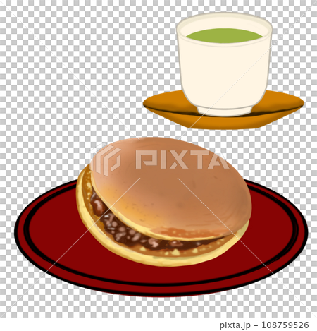 銅鑼燒和茶具 108759526