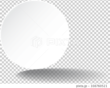 Realistic paper round shadow Realistic paper round shadow 108760521