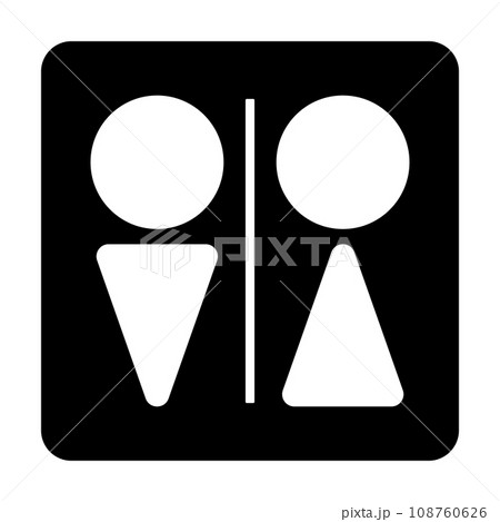 トイレのアイコン 108760626