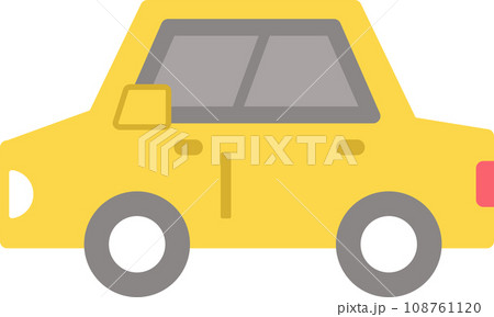 横向き・横から見た車のシンプルなイラスト 横向き・横から見た車のシンプルなイラスト 108761120