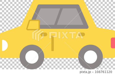 横向き・横から見た車のシンプルなイラスト 横向き・横から見た車のシンプルなイラスト 108761120
