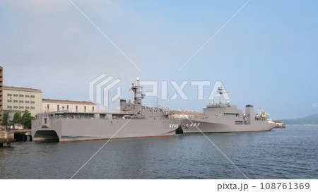 海上自衛隊音響測定艦はりま&敷設艦むろと 海上自衛隊音響測定艦はりま&敷設艦むろと 108761369