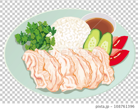 Singapore chicken rice 108761396