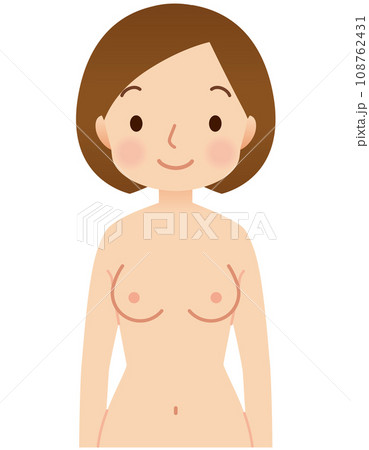 女性の上半身 乳がんセルフチェック 医療 女性の上半身 乳がんセルフチェック 医療 108762431