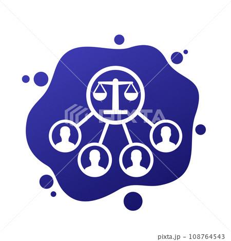 class action or collective lawsuit vector icon class action or collective lawsuit vector icon 108764543