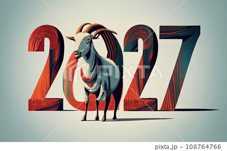 2027 Goat year theme 108764766